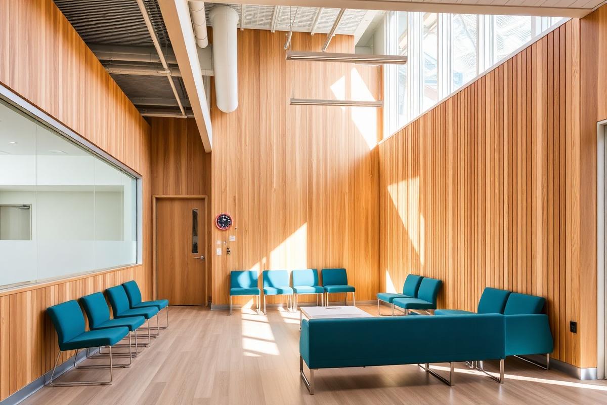 Waiting area of a multidisciplinary allied health clinic