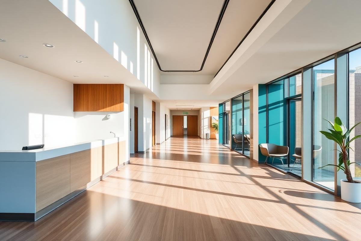 Reception and consulting corridor of a modern Australian general practice